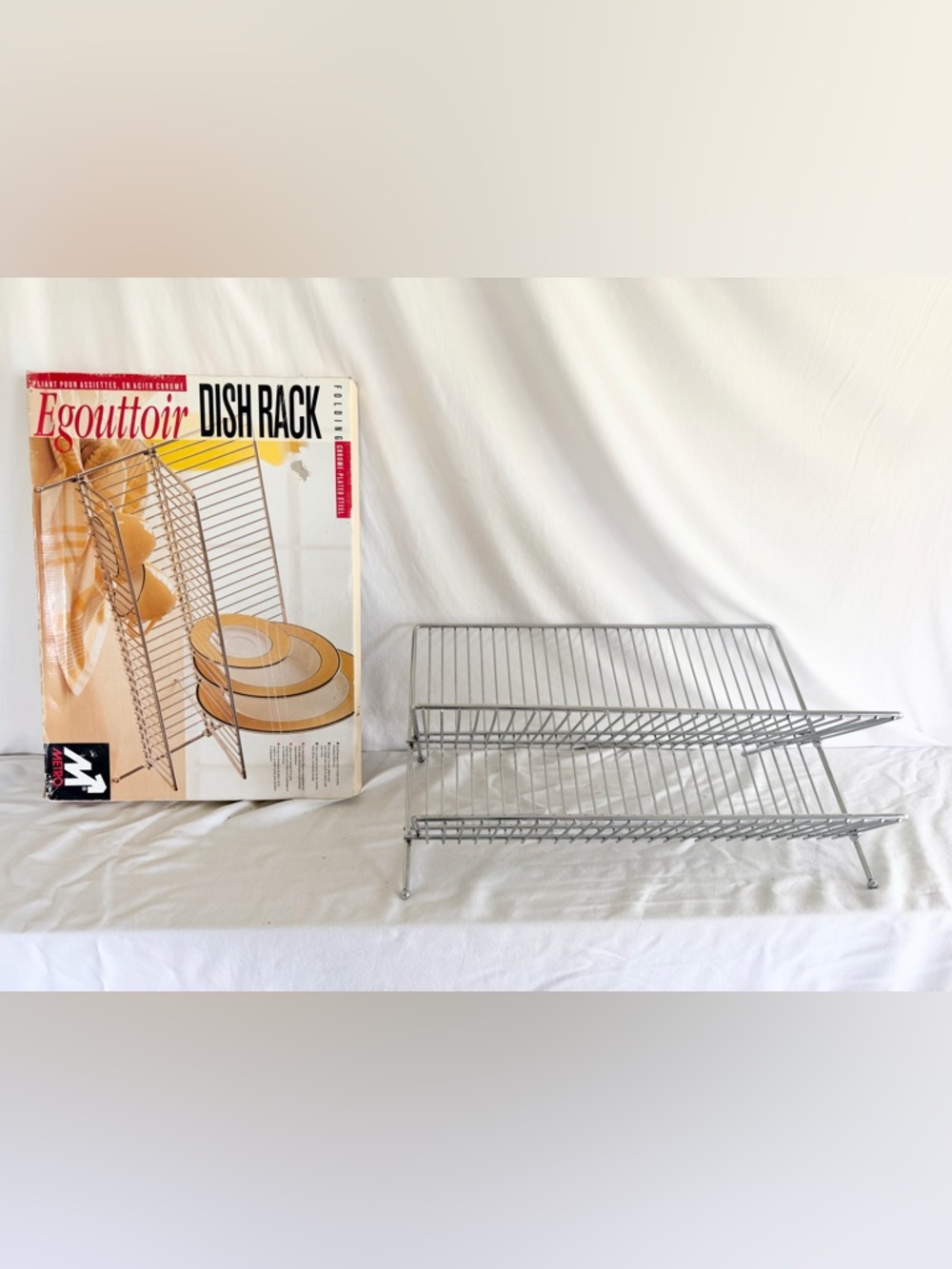 Vintage chrome drying rack